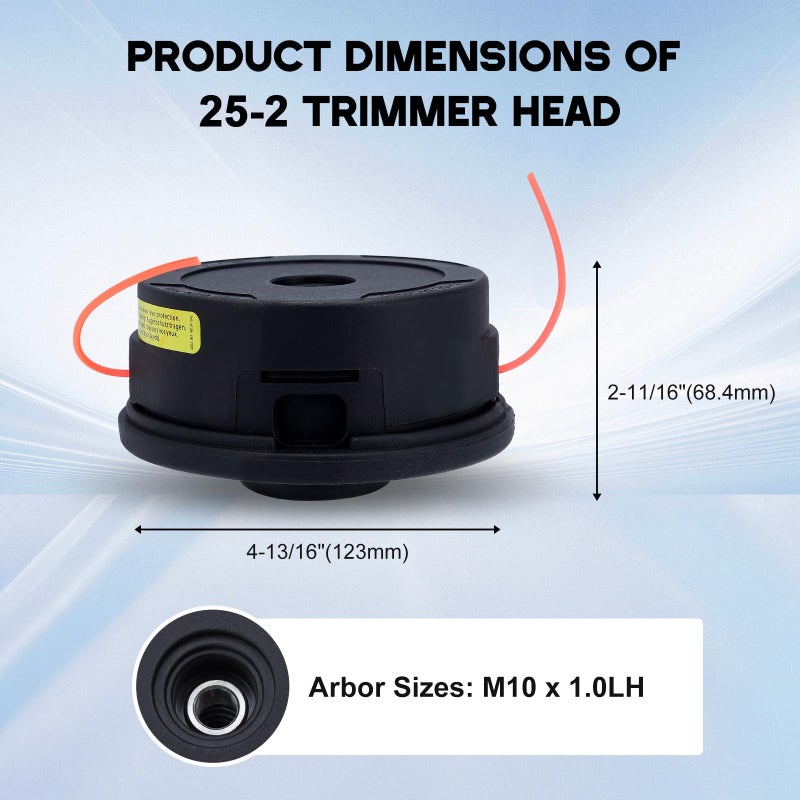 Buckbock 25-2 Trimmer Head for Stihl FS90 FS90R FS100 FS110 FS130 FS250 FS56 FS80 FS85 FS55 FS55R Bump Feed String Trimmer Brushcutter AutoCut 25-2 String Trimmer Head 4002-710-2191 - Image 4